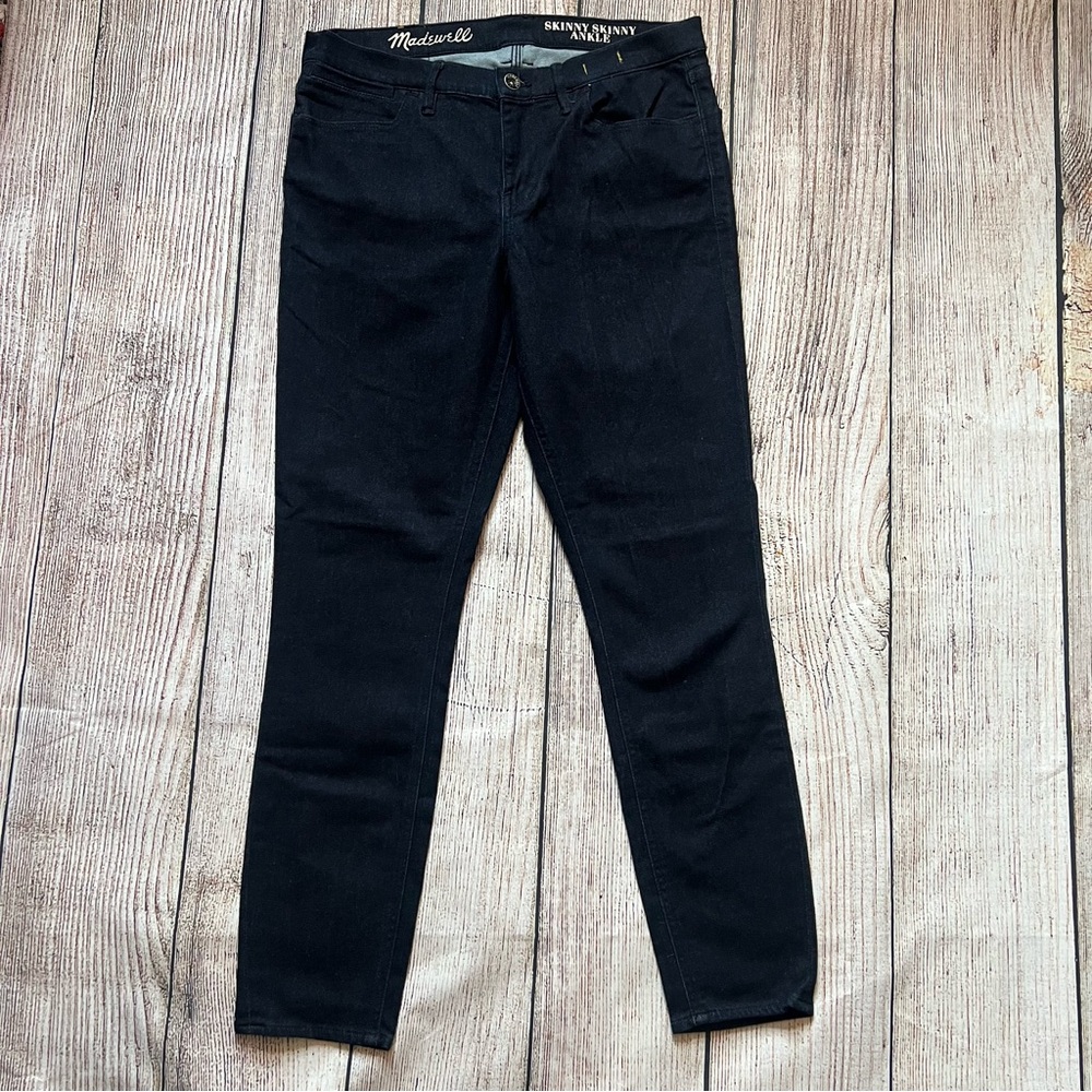 Madewell Skinny Skinny Ankle Jeans Womens Size 31 Stretch MidRise Dark Wash Pant